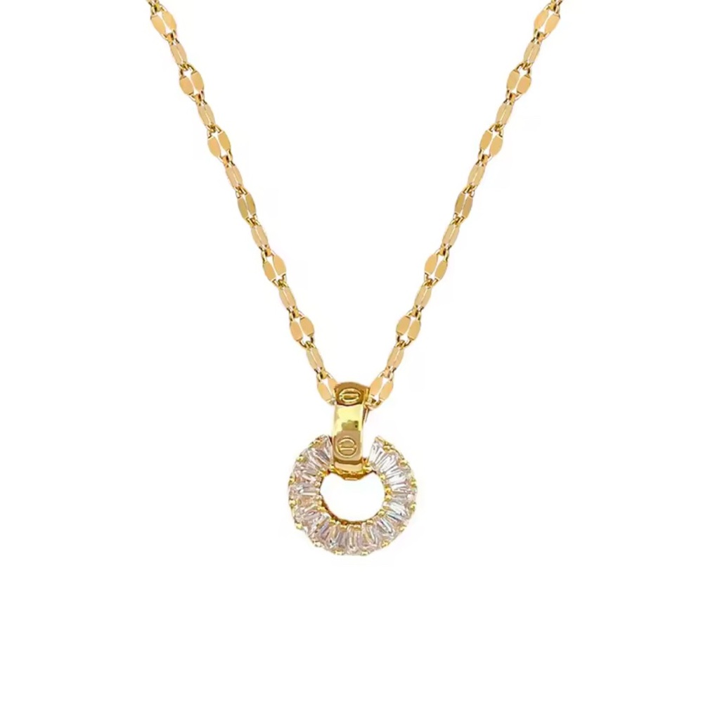 18k Gold filled Necklace & earring set for women - Picture 5 of 6